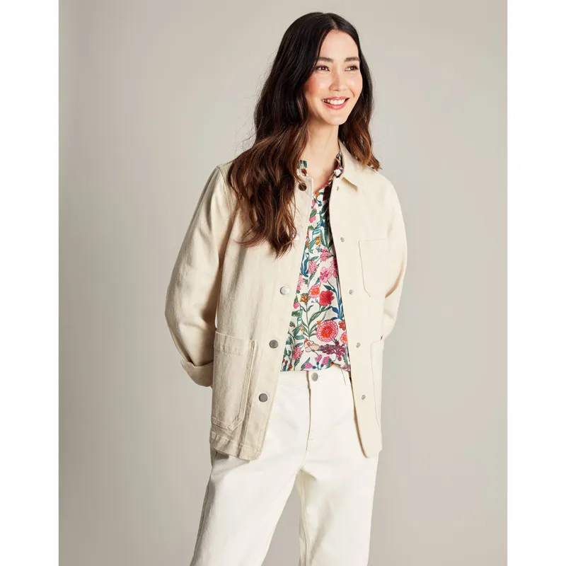 Joules Alice Denim Jacket - Ecru-1